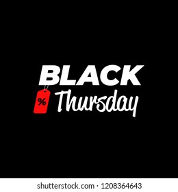 black thursday sale vector editable post