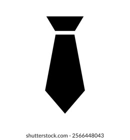 Black tie icon. Concept of formal wear, business attire, and elegance.