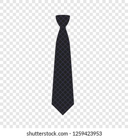 Black tie icon. Flat illustration of black tie vector icon for web design