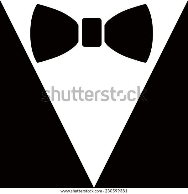 Black tie invite
bow tie, vector
illustration