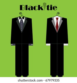 black tie male suits fashion