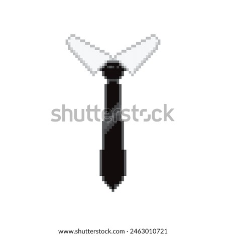 Black tie simulator, pixel art accessory