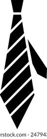 Icono de Vector de lazo negro aislado sobre fondo blanco