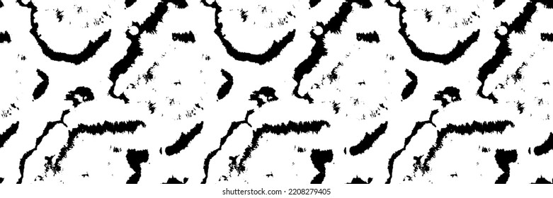 Black Sketch Bg. Impresión de tinta vectorial. Color de agua sucia del pincel. Patrón de tinte de tinta. Cepillo sin foco negro. Mancha de Doodle Negro. Esbozar vector duro. Cultura de la franja de grano. Fondo de mancha antigua Doodle