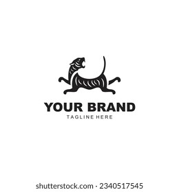black tiger logo illustration suitable for your company