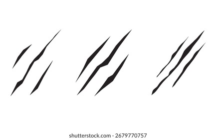 Elemento de boceto de piel de tigre negro 