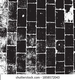 Black tile wall illustration background. Vector texture pattern for continuous replication.