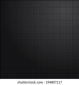 Black tiles vector illustration.