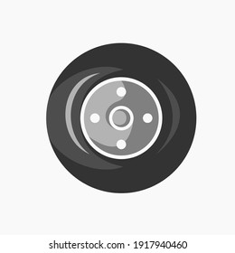 Black Tire Illustration Vector Design