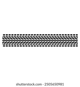 Schwarze Reifenspur, Vektorgrafik