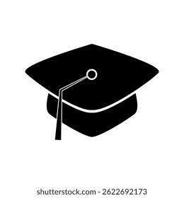 Black Toga hat vector design illustration, on white background, perfect for logo, icon, symbol, etc.