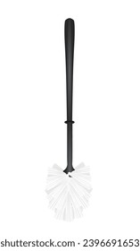 Black toilette brush. vector illustration