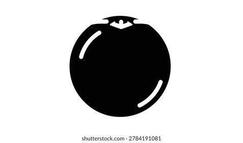 Black tomato fruit isolated closeup view
