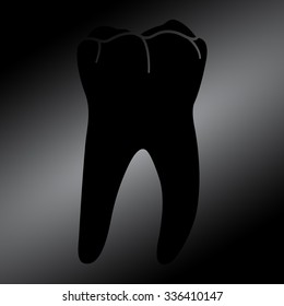 Black Tooth Icon 