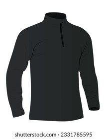 Black  top blazer. vector illustration 