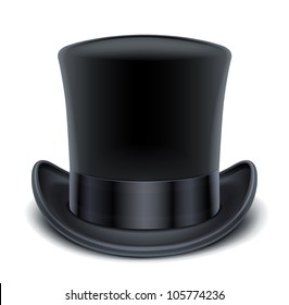black top hat vector