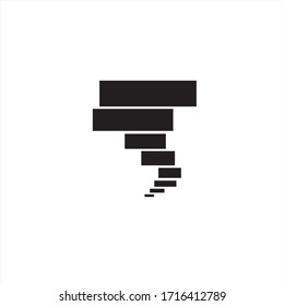 negro, tornado, elemento, viento, abstracto