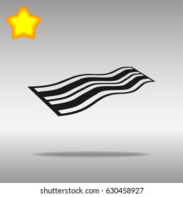 black Towel Icon button logo symbol concept high quality on the gray background
