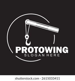 black towing logo creative wait