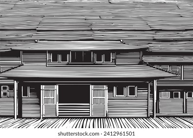 textura traza negra de Hut sobre fondo blanco, textura de fondo de ilustración vectorial