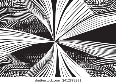  black traced texture on white background, vector illustration background texture