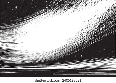 black traced texture vector image on pure white background, vector illustration background texture
