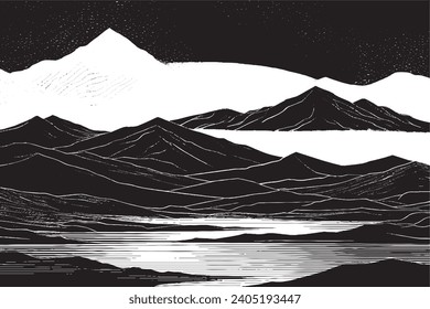 black traced texture vector image on pure white background, vector illustration background texture