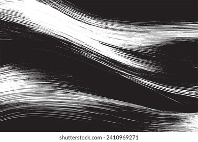 black traced vector texture on white background, overlay monochrome black and white grunge texture