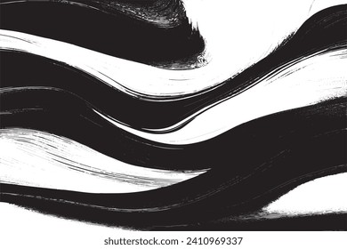 black traced vector texture on white background, overlay monochrome black and white grunge texture