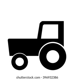Black Tractor Car Symbol