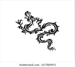 black traditional vector design with white background