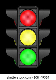 Black traffic lights on black, 10eps.