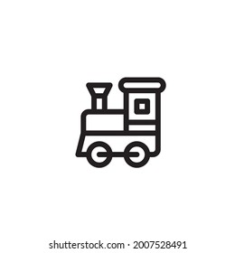 diseño de icono clásico del tren negro