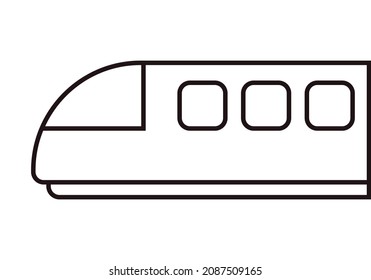 Icono del tren negro sobre fondo blanco.
