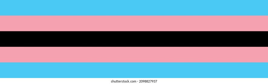 Black Trans Flag. Symbol Of The Black Transgender Community.