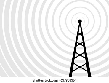 Black transmitter vector icon 