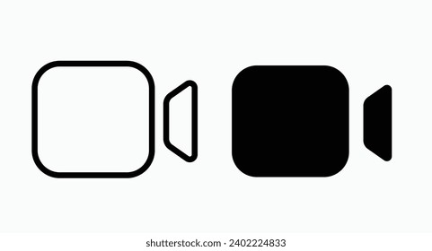 black transparant simple professional camera icon  