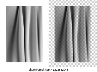 Black transparent curtains texture.