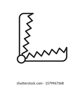 black trap icon- vector illustration