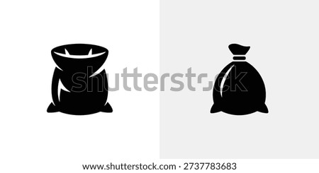 Black trash bags with different closures garbage bags