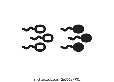 Black treble clef musical note symbol icons on white background.