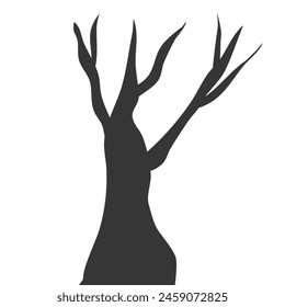 árbol negro para la decoración de su diseño