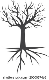Black Tree Free Vector Image