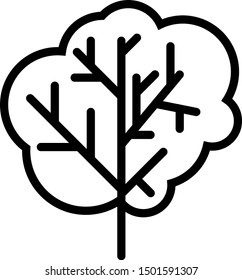 Black Tree icon isolated on white background. Forest symbol.  Vector Illustration