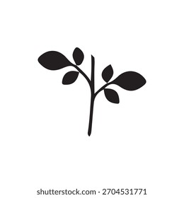 Árbol negro con hojas ‍y hojas de árbol-1