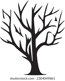 black tree logo vector illustration