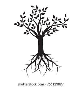 Black Tree Roots Stock Vector (Royalty Free) 766123897 | Shutterstock