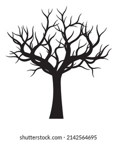 Black Tree Roots Vector Outline Illustration Stock Vector (Royalty Free ...