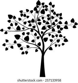 black tree silhouette 