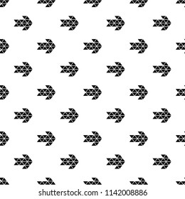 Black triangle arrow icon in simple style isolated on white background